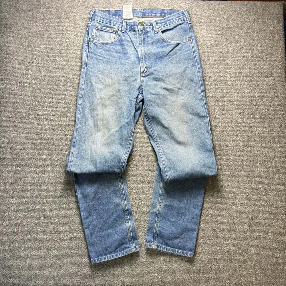 Carhartt B18 DST Traditional Fit Blue Denim Jeans 33x36